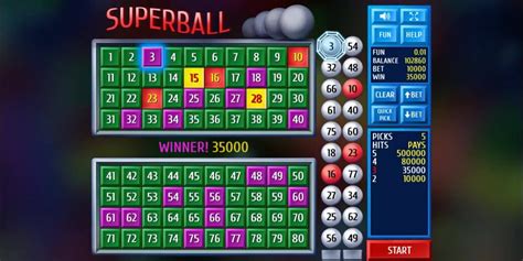 superball keno online  The player is given $500 dollars cash to start